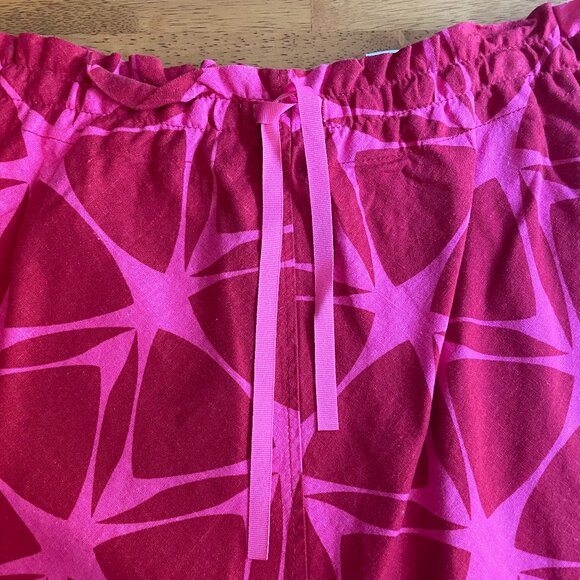 Size 12 H&M linen-blend pink/red skirt - Picture 2 of 5